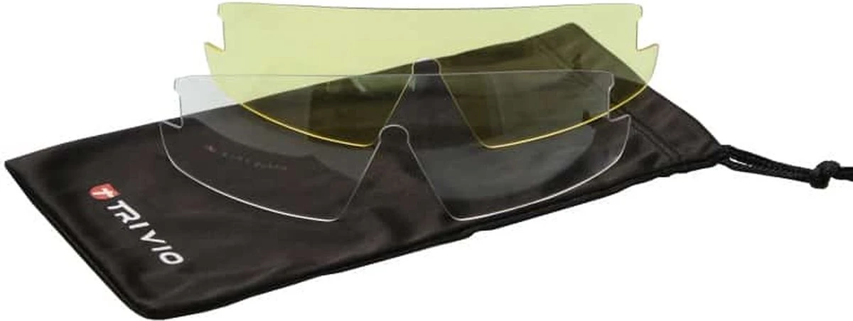 Trivio - Fietsbril Hadley Grijs / Zwart Met 2 Extra Lenzen 2 Trivio - Fietsbril Hadley Grijs / Zwart Met 2 Extra Lenzen - Afbeelding 2