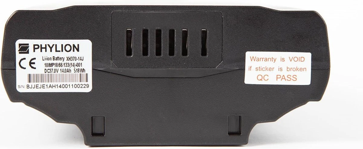 Phylion Joycube E-BIKE ACCU Wall-ES 37V 14Ah - 518Wh - Bagagedrager 1 Phylion Joycube E-BIKE ACCU Wall-ES 37V 14Ah - 518Wh - Bagagedrager