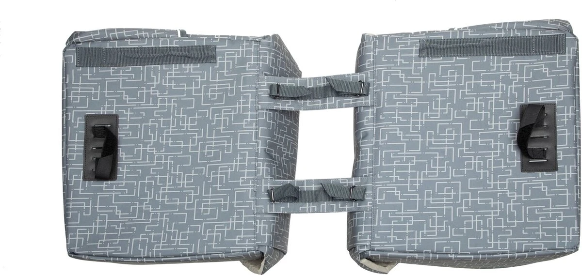 New Looxs Ivy Mondi Joy Dubbele Fietstas - 38 Liter - Zwart 5 New Looxs Ivy Mondi Joy Dubbele Fietstas - 38 Liter - Zwart - Afbeelding 5