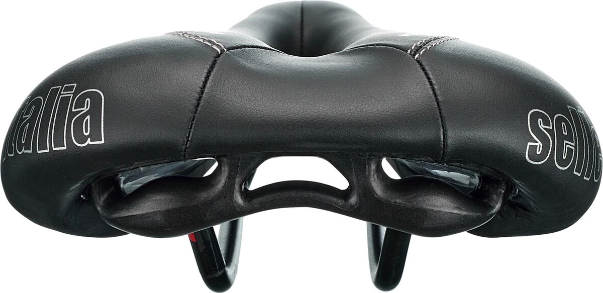 Selle Italia Donna Gel Flow L2 Fietszadel - Stalen Rails - Zwart 11 Selle Italia Donna Gel Flow L2 Fietszadel - Stalen Rails - Zwart - Afbeelding 11