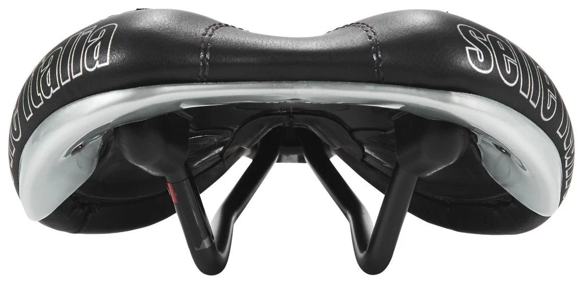 Selle Italia Sport Gel Flow S2 Fietszadel - Stalen Rails - Zwart 4 Selle Italia Sport Gel Flow S2 Fietszadel - Stalen Rails - Zwart - Afbeelding 4