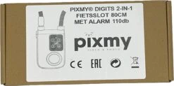 PIXMY® - 2-in-1 Fietsslot 80cm Met Alarm - Fietsslot Ketting Cijferslot Kettingslot - Fietsalarm 110db - Scooteralarm Scooterslot -BASIL Verkoop 1200x598