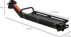 Merkloos Universele Fiets Bagagedrager - Voor Achterop Zadelpen Mountainbike/MTB/Racefiets - Achter Bagage Drager Rek - Met Quick Release Fietsframe Bevestiging - Bagagerek - Lichtgewicht Aluminium - Zwart -BASIL Verkoop 1200x620 8