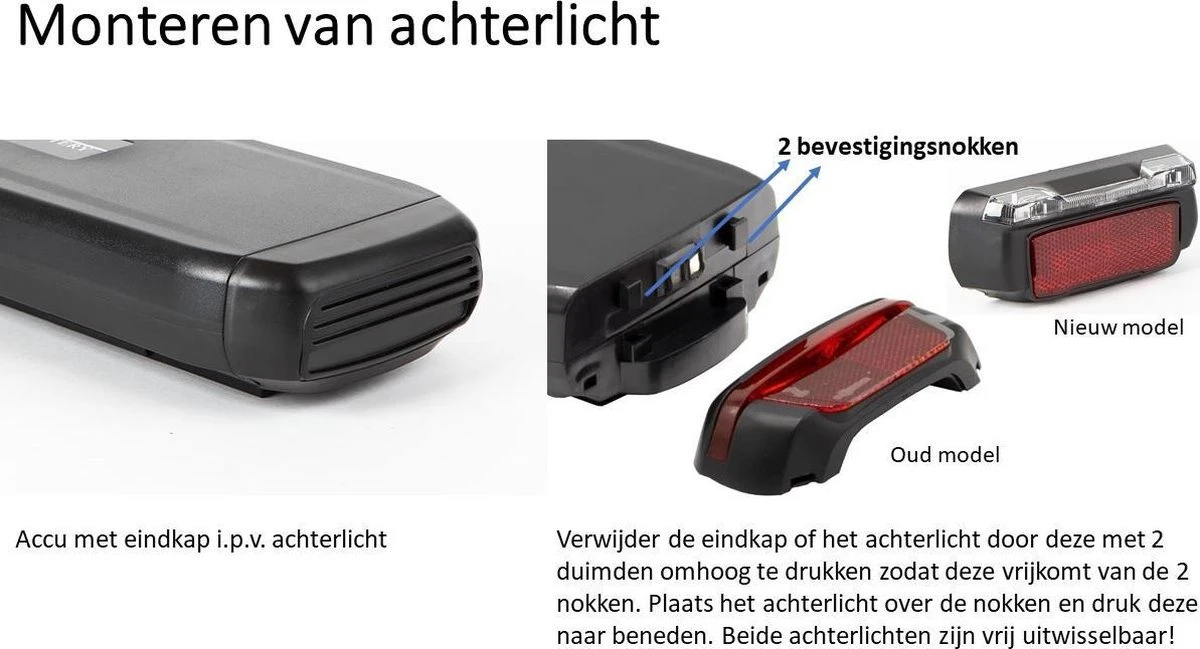 Phylion Joycube E-BIKE ACCU Wall-ES 37V 14Ah - 518Wh - Bagagedrager 11 Phylion Joycube E-BIKE ACCU Wall-ES 37V 14Ah - 518Wh - Bagagedrager - Afbeelding 11