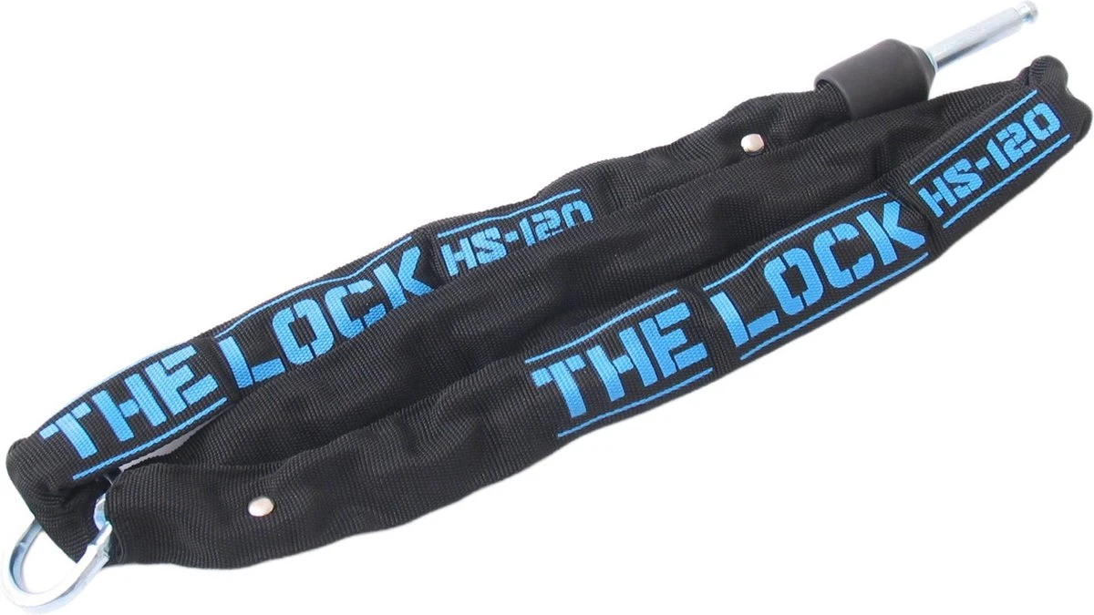 Trelock Insteeklock Kettingslot - ART1 - 120 Cm - Zwart/ Blauw 2 Trelock Insteeklock Kettingslot - ART1 - 120 Cm - Zwart/ Blauw - Afbeelding 2
