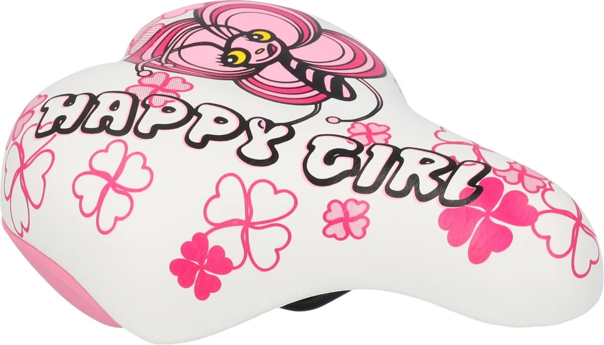 XLC Kinderzadel - Universeel - Wit/Roze - SA-C02 3 XLC Kinderzadel - Universeel - Wit/Roze - SA-C02 - Afbeelding 3