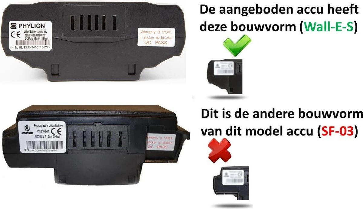Phylion Joycube E-BIKE ACCU Wall-ES 37V 14Ah - 518Wh - Bagagedrager 12 Phylion Joycube E-BIKE ACCU Wall-ES 37V 14Ah - 518Wh - Bagagedrager - Afbeelding 12