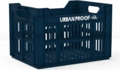 Gerecyclede Fietskrat Urban Proof 30 Liter - Donkerblauw -BASIL Verkoop 1200x693 1