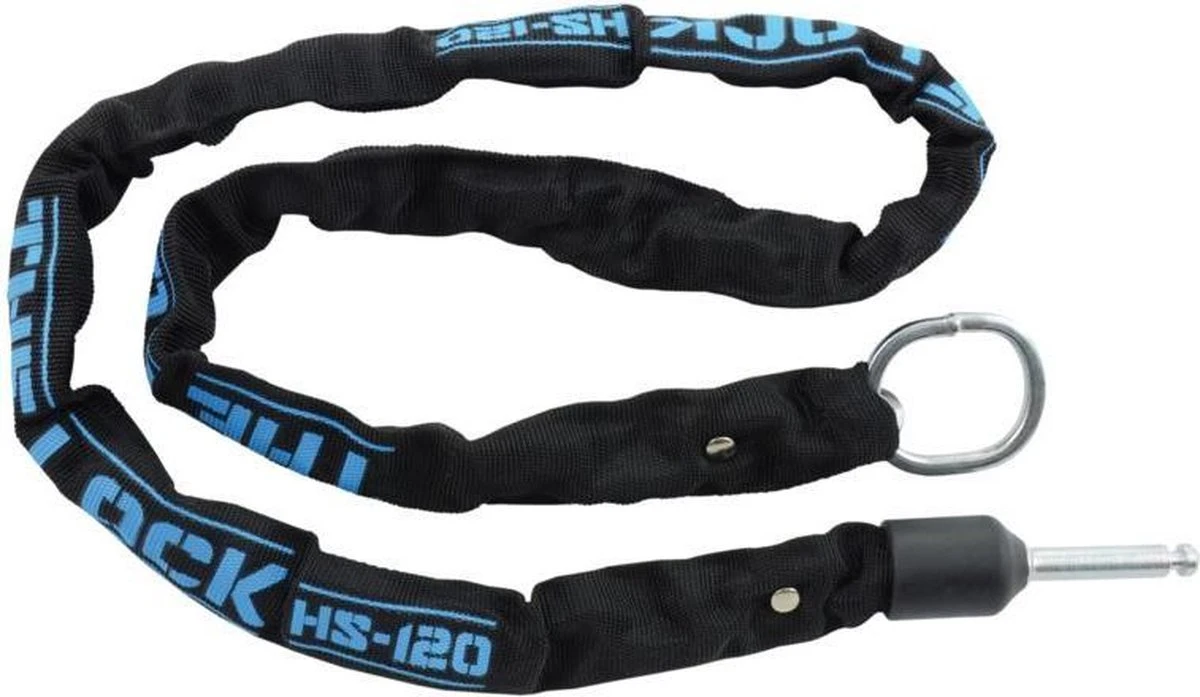 Trelock Insteeklock Kettingslot - ART1 - 120 Cm - Zwart/ Blauw 1 Trelock Insteeklock Kettingslot - ART1 - 120 Cm - Zwart/ Blauw