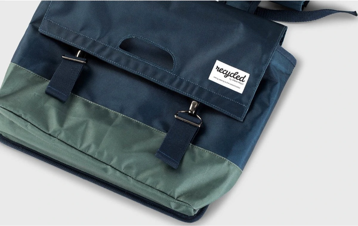 Urban Proof Fietstas Dubbel 40L Recycled Blauw Groen - UP400579 8 Urban Proof Fietstas Dubbel 40L Recycled Blauw Groen - UP400579 - Afbeelding 8