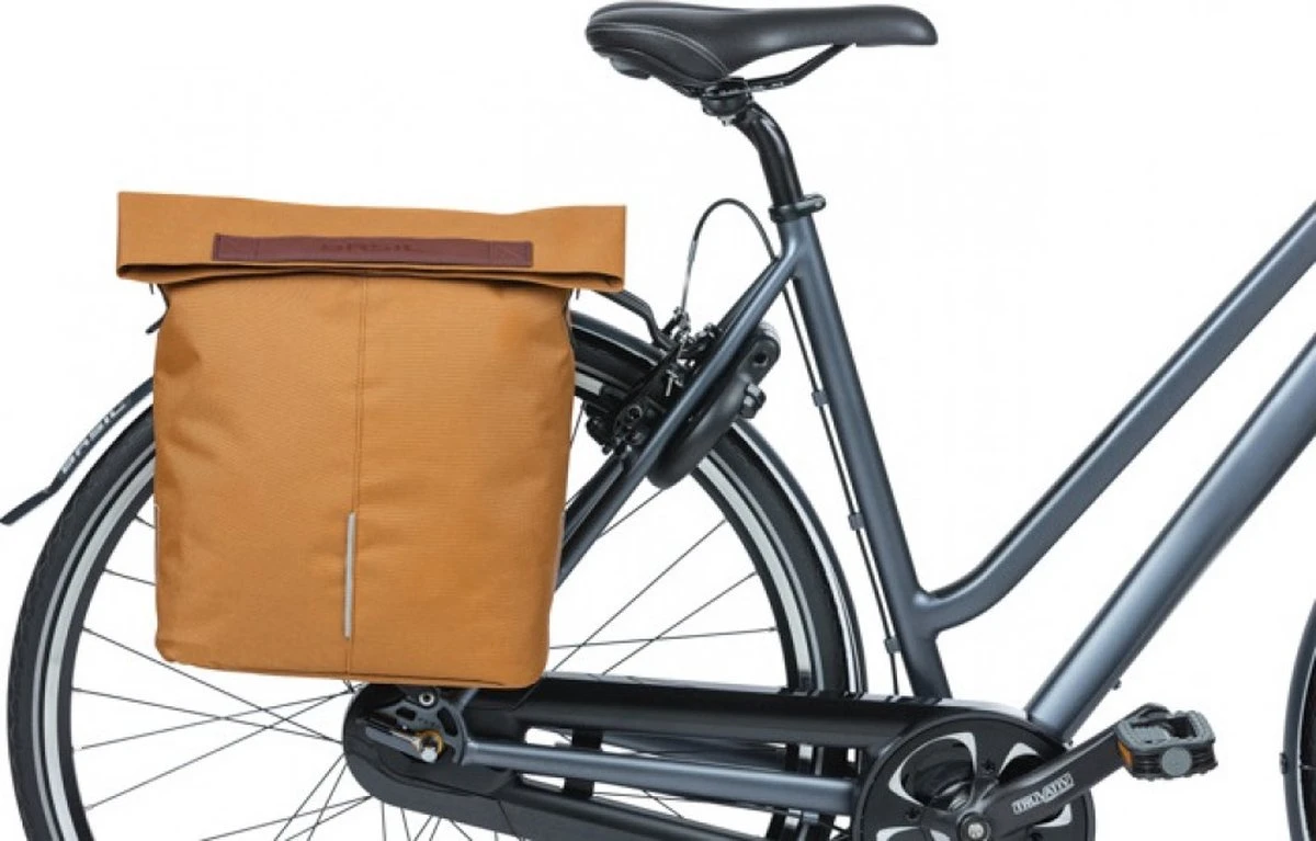 Basil City Fietsshopper - Enkele Fietstas - Camel Bruin - 16 Liter 18 Basil City Fietsshopper - Enkele Fietstas - Camel Bruin - 16 Liter - Afbeelding 18