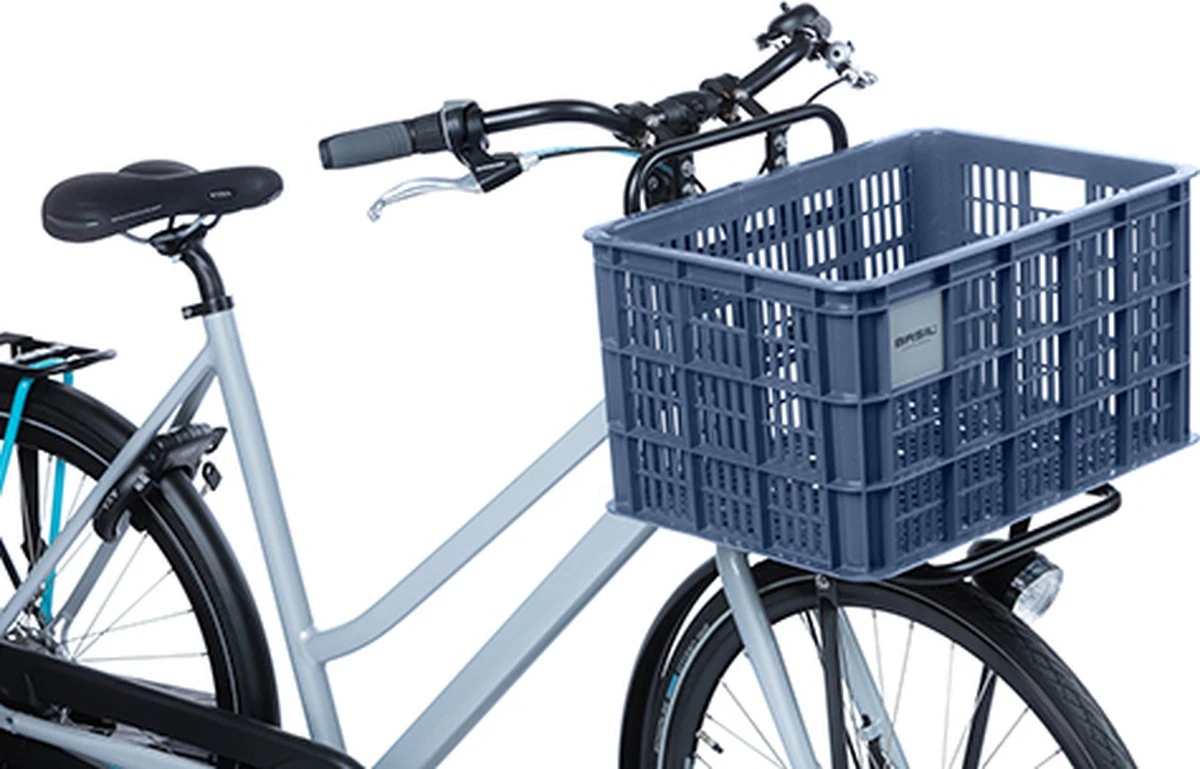 Basil Fietskrat L - Groot - 40 Liter - Blauw 6 Basil Fietskrat L - Groot - 40 Liter - Blauw - Afbeelding 6