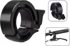 PD® - Fietsbel - Ring Fietsbel - Aluminium Fietsbel - Classic Fietsbel - Fietsbel Small 15mm - Stuurdiameter ø 22 Mm - Zwart