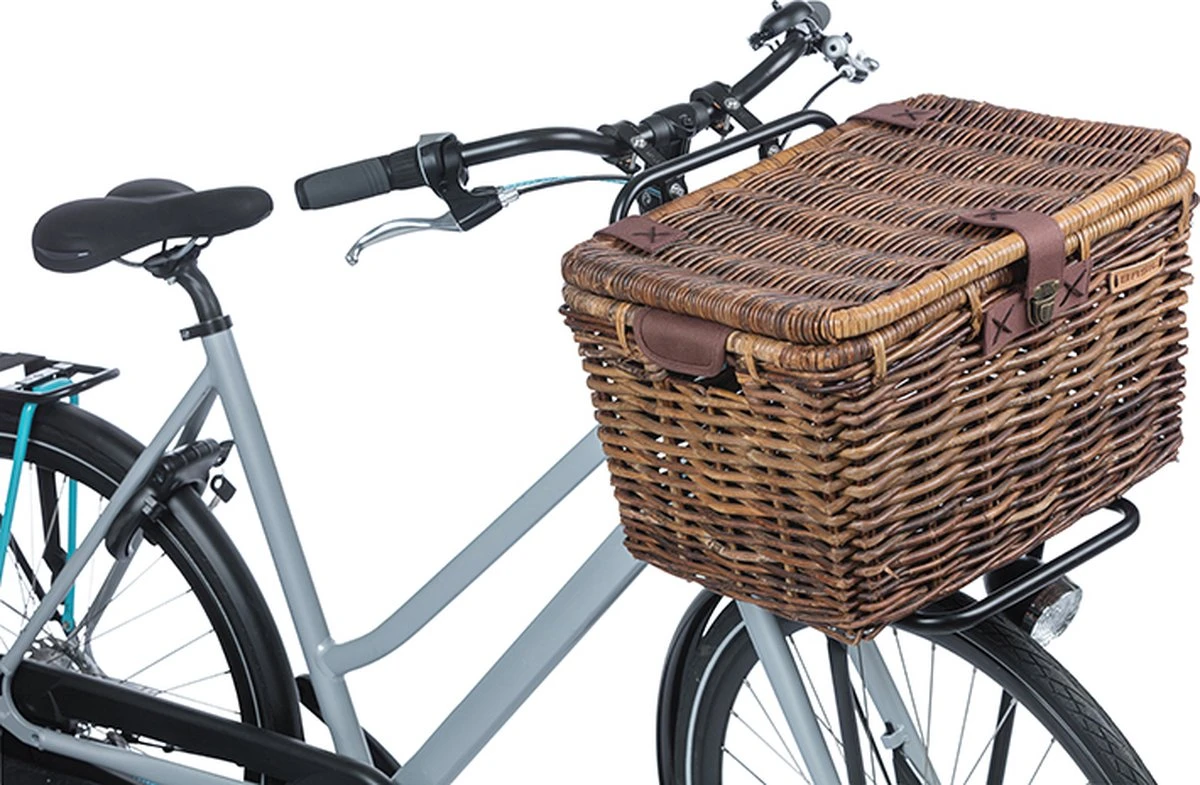 Basil Denton Fietsmand L - Voor - Rotan - Bruin - Large 6 Basil Denton Fietsmand L - Voor - Rotan - Bruin - Large - Afbeelding 6