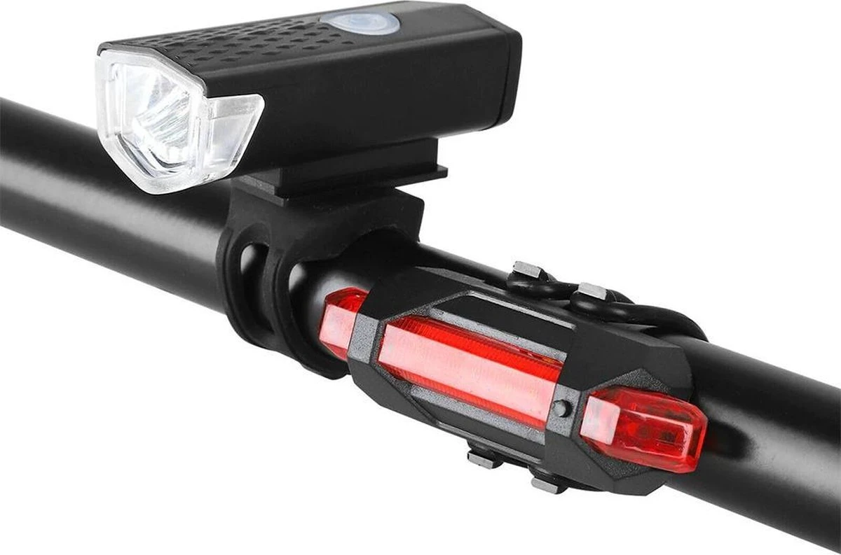 Merkloos Fietsverlichting Usb Oplaadbaar - LED - Lampen Set - Voor & Achter - Mountainbike - Racefiets - Fiets 4 Merkloos Fietsverlichting Usb Oplaadbaar - LED - Lampen Set - Voor & Achter - Mountainbike - Racefiets - Fiets - Afbeelding 4