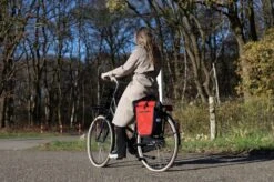 Ekostar® Online Shopping - 2in1 Fietstas - 100% Waterdicht - Rolltop - Rood - 17 Tot 28 Liter - Enkele Fietstas -BASIL Verkoop 1200x799 41
