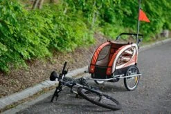 Fietskar Voor Kinderen - Met Buggyfunctie - En Schokbrekers - Rood 25 Fietskar Voor Kinderen - Met Buggyfunctie - En Schokbrekers - Rood -BASIL Verkoop 1200x800 219