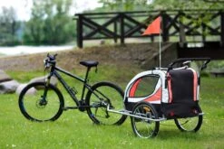 Fietskar Voor Kinderen - Met Buggyfunctie - En Schokbrekers - Rood 34 Fietskar Voor Kinderen - Met Buggyfunctie - En Schokbrekers - Rood -BASIL Verkoop 1200x800 222