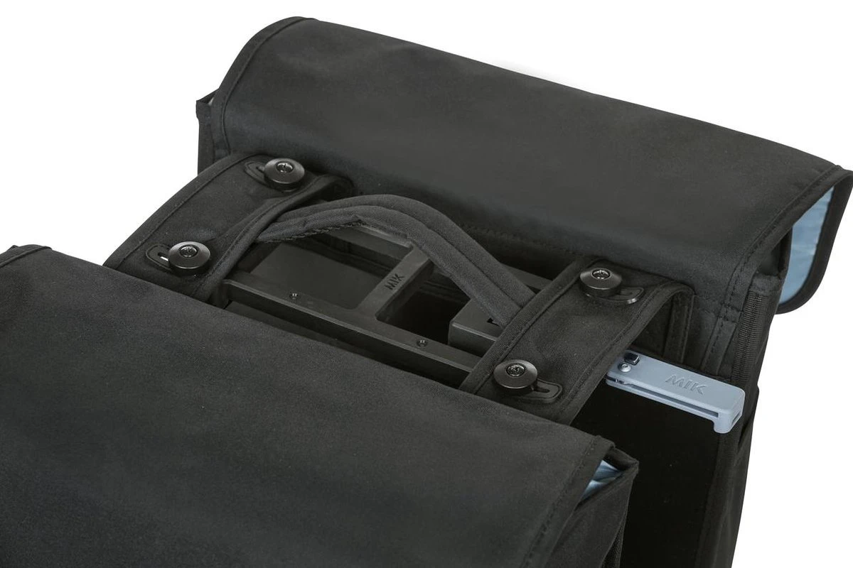 Basil GO Dubbele Fietstas MIK - Zwart - 16 Liter 6 Basil GO Dubbele Fietstas MIK - Zwart - 16 Liter - Afbeelding 6