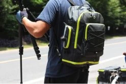 Fietstassen Dubbel Rugzak Fietstas Rugtas Bagagedrager Fiets Regenhoes Zwart Groen 60L - RHINOWALK® -BASIL Verkoop 1200x804 2