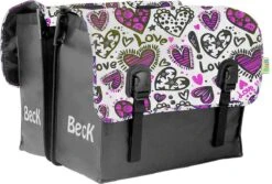 Beck Classic Dubbele Fietstas - 46 Liter - Love