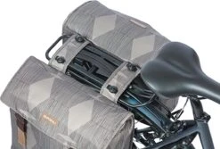 Basil Elegance Dubbele Fietstas MIK - 40-49 Liter - Chateau Taupe -BASIL Verkoop 1200x810