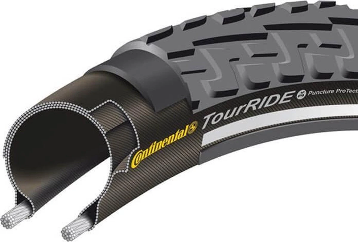 Continental Buitenband Ride Tour 28 X 1 3/8 X 1 5/8 (37-622) Draad 9 Continental Buitenband Ride Tour 28 X 1 3/8 X 1 5/8 (37-622) Draad - Afbeelding 9