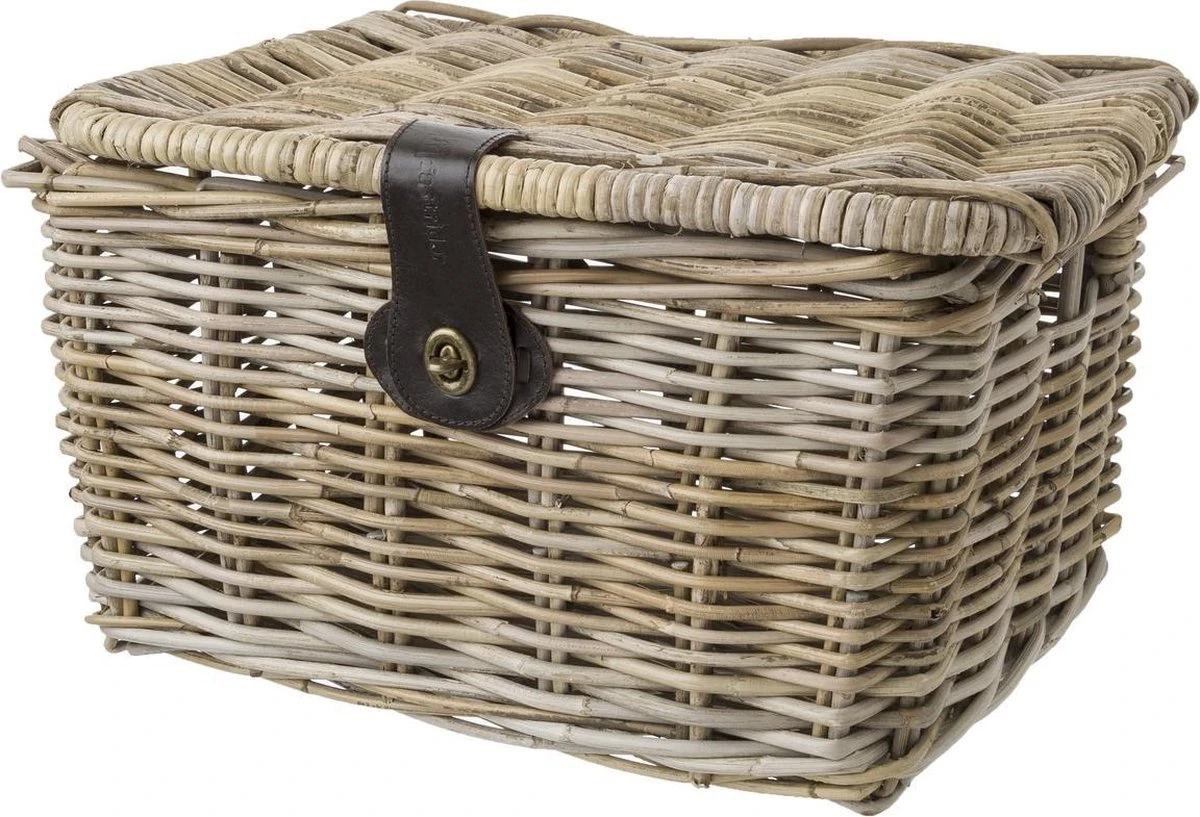 Fastrider Sera Medium Met Klep Mand Rotan Naturel - 17L 1 Fastrider Sera Medium Met Klep Mand Rotan Naturel - 17L