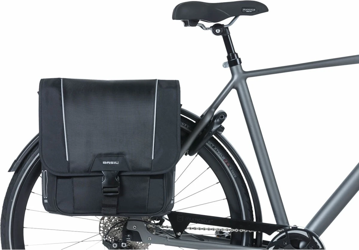 Basil Sport Design Dubbele Fietstas - Grijs - 32 Liter 12 Basil Sport Design Dubbele Fietstas - Grijs - 32 Liter - Afbeelding 12