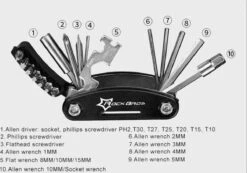 Merkloos Decopatent® PRO Multitool Fiets Gereedschap Reparatieset - 16 Delige - Pocket Tool - Racefiets - Mtb - Toerfiets - Ebike - Fietsen -BASIL Verkoop 1200x840 10