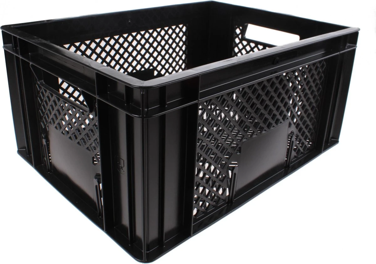 Hi-point Fietskrat Kunststof 18 Liter Zwart 1 Hi-point Fietskrat Kunststof 18 Liter Zwart