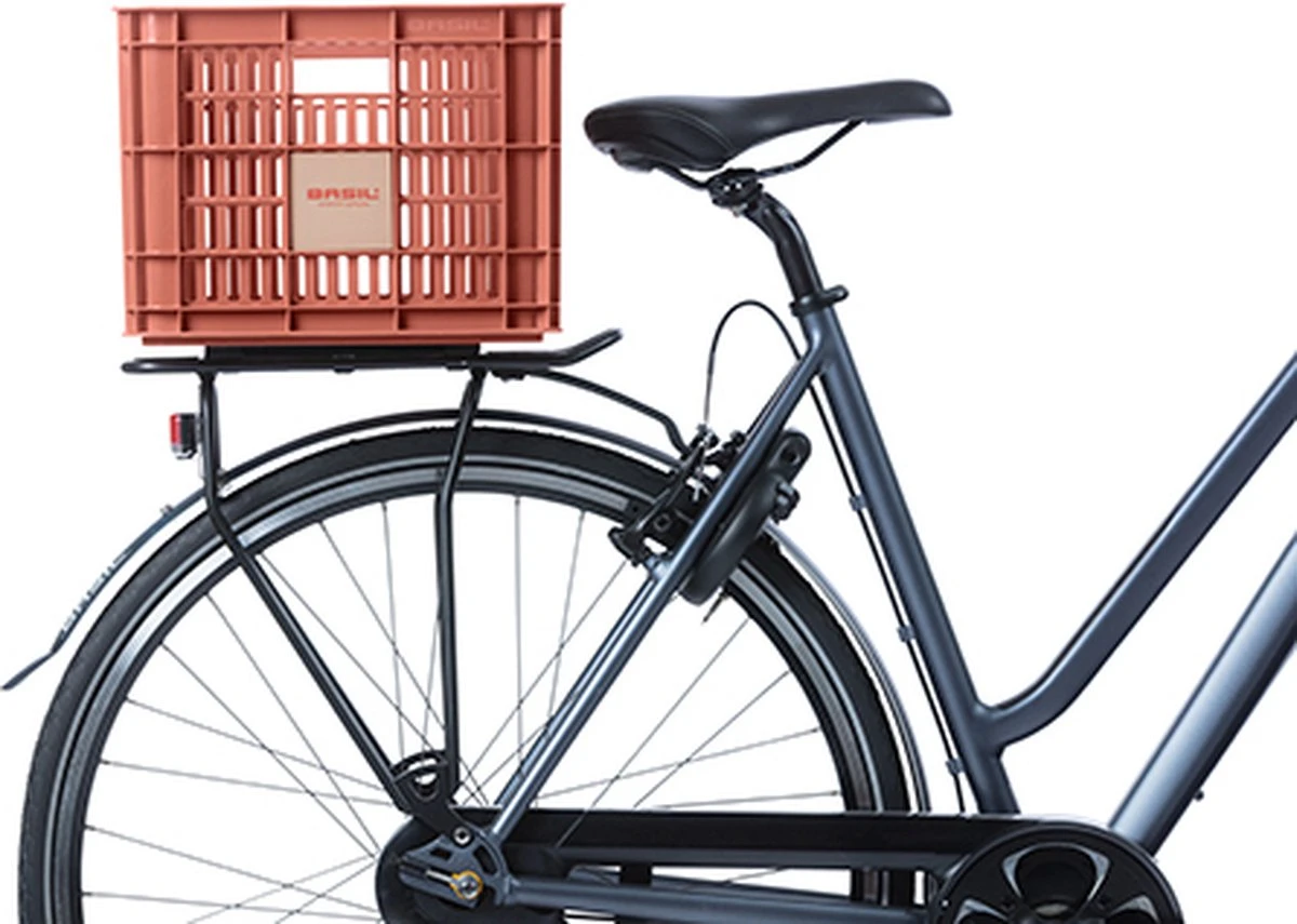 Basil Fietskrat M - Medium - 29.5 Liter - Rood 6 Basil Fietskrat M - Medium - 29.5 Liter - Rood - Afbeelding 6