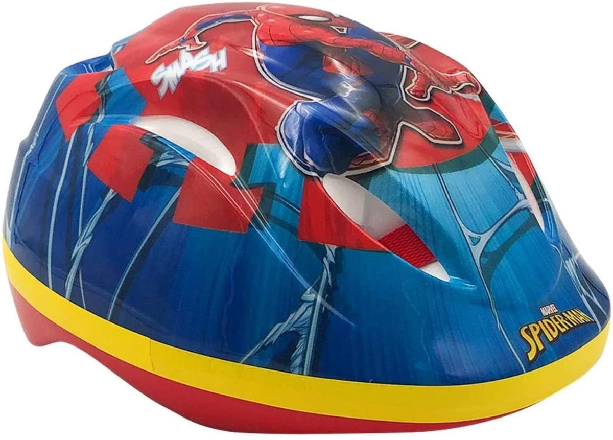 Fietshelm Marvel Spider-Man 51-55cm - Blauw/rood 1 Fietshelm Marvel Spider-Man 51-55cm - Blauw/rood