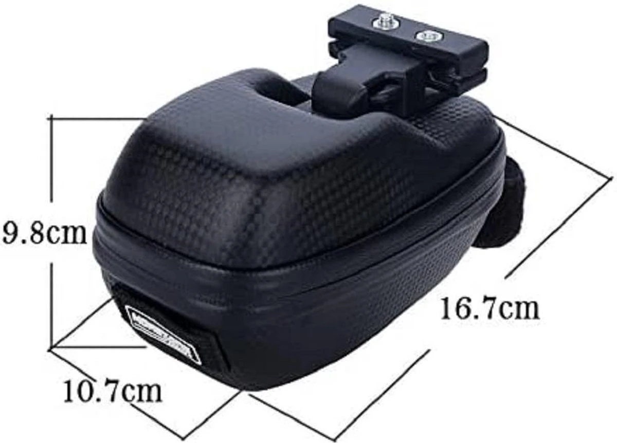 MOREZONE Fietszadeltas | Riem-Zadeltassen | MTB Fiets Fietsstoeltje Pack Regendicht | Waterdicht (Zwart) 4 MOREZONE Fietszadeltas | Riem-Zadeltassen | MTB Fiets Fietsstoeltje Pack Regendicht | Waterdicht (Zwart) - Afbeelding 4