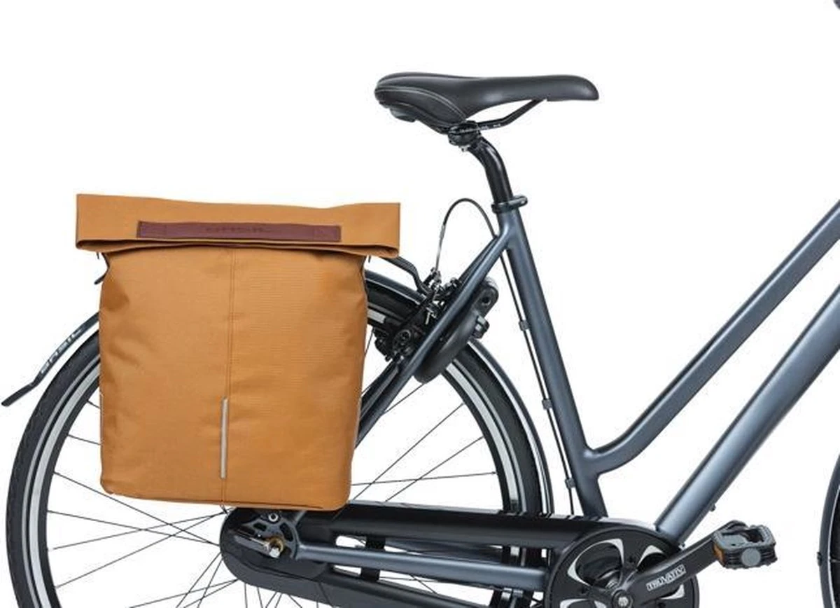 Basil City Fietsshopper - Enkele Fietstas - Camel Bruin - 16 Liter 7 Basil City Fietsshopper - Enkele Fietstas - Camel Bruin - 16 Liter - Afbeelding 7