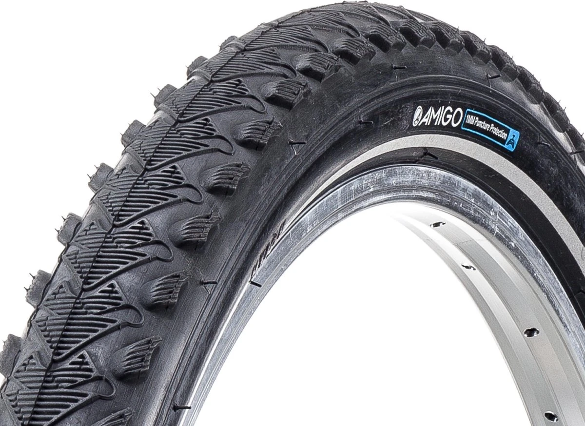 AMIGO Ortem Sprint Buitenband - Fietsband 26 Inch - ETRTO 50-559 Met Reflectie En Antilek - Zwart 1 AMIGO Ortem Sprint Buitenband - Fietsband 26 Inch - ETRTO 50-559 Met Reflectie En Antilek - Zwart