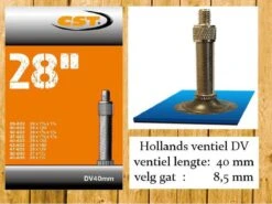 CST | Binnenband Fiets | Hollands Ventiel | 28 Inch | Normaal Ventiel | 40 Mm - 28 X 1 3/8 - 1 1/8 - 1 1/2 - 150 | 37-622 | 13 CST | Binnenband Fiets | Hollands Ventiel | 28 Inch | Normaal Ventiel | 40 Mm - 28 X 1 3/8 - 1 1/8 - 1 1/2 - 150 | 37-622 | -BASIL Verkoop 1200x899 27