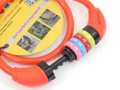 Benson Stahlex Ø10mm / 65cm Kabelslot Schlechts 230g Met Cijferslot | Het Eerste Fietsslot Voor Uw Kind | Rood -BASIL Verkoop 1200x899 8