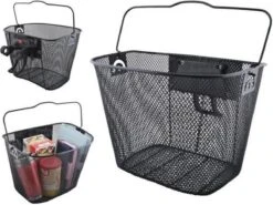 Metalen Stuur Fietsmand Inclusief Bevestigingssysteem - Afneembaar - Voor Op De Fiets - 33 X 25 X 23 Cm - Zwart 15 Metalen Stuur Fietsmand Inclusief Bevestigingssysteem - Afneembaar - Voor Op De Fiets - 33 X 25 X 23 Cm - Zwart -BASIL Verkoop 1200x901 11