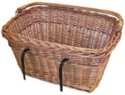 Basil Davos Fietsmand - Voor Of Achter - Riet - Inclusief Haken - Bruin -BASIL Verkoop 1200x912