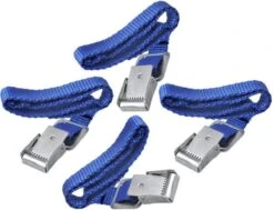 PROPLUS Pro Plus Fietsriempjes Met Metalen Gesp - Fietsendrager - 4 Stuks