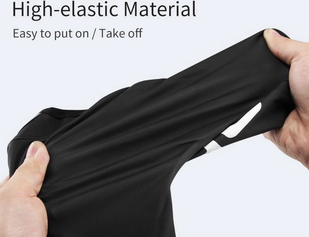 Giyo Overschoenen - Maat 41-43 (L) - 1 Paar - Mountainbike - Wielrennen - Zwart - Wind En Waterdicht - Waterproof - Regen - Vorst 6 Giyo Overschoenen - Maat 41-43 (L) - 1 Paar - Mountainbike - Wielrennen - Zwart - Wind En Waterdicht - Waterproof - Regen - Vorst - Afbeelding 6