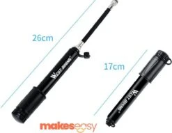 Fietspomp Racefiets | Mini Fietspomp | Met Flexible Slang | 8 Bar | Zwart 11 Fietspomp Racefiets | Mini Fietspomp | Met Flexible Slang | 8 Bar | Zwart -BASIL Verkoop 1200x927 7