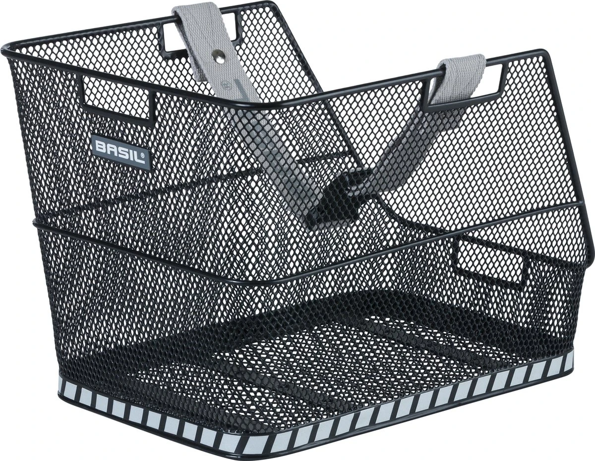 Basil Class Kinderfietsmand - Achter - Staal - Zwart 1 Basil Class Kinderfietsmand - Achter - Staal - Zwart