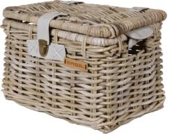 Basil Denton Fietsmand M - Voor - Rotan - Grijs - Medium -BASIL Verkoop 1200x938