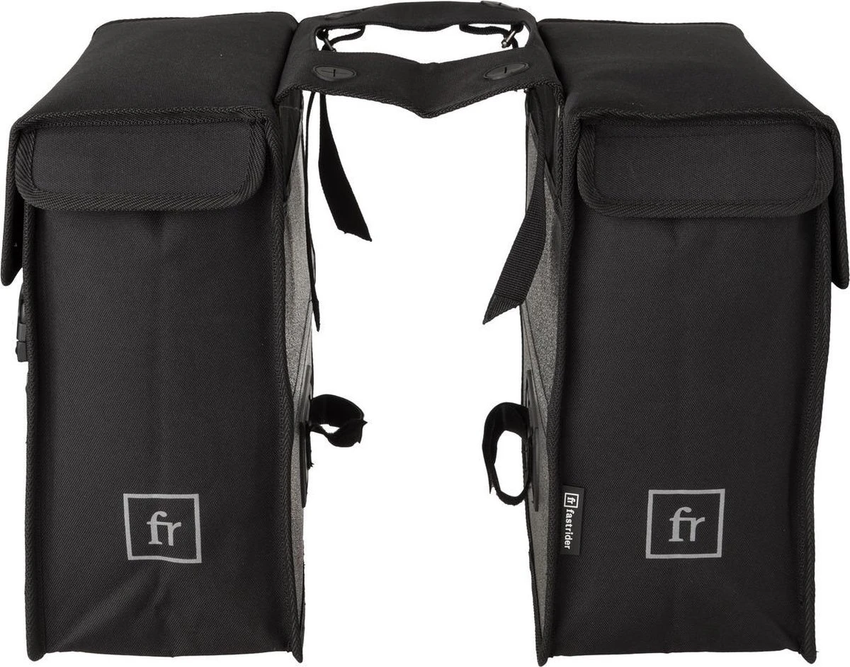 Fastrider Hybrid Large Dubbele Fietstas Zwart - 35L 2 Fastrider Hybrid Large Dubbele Fietstas Zwart - 35L - Afbeelding 2