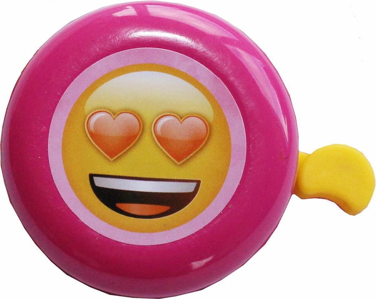 Emoji Fietsbel - Pink - Love - Hartjes - Kinderen 2 Emoji Fietsbel - Pink - Love - Hartjes - Kinderen - Afbeelding 2