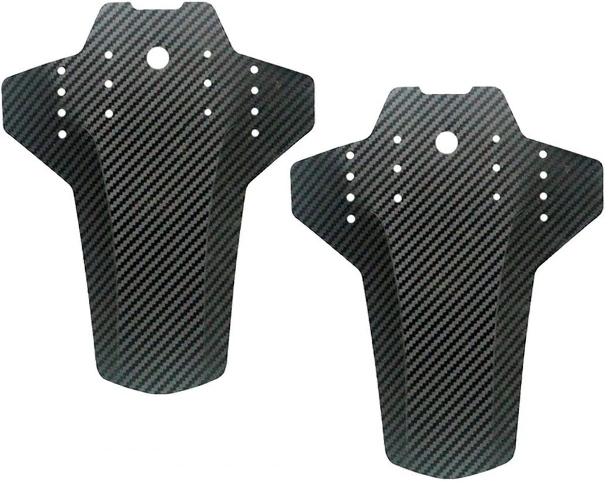 Set Van 2 - Universeel Spatborden - Inclusief Bevestiging Materiaal - Tie Wraps - Mountainbike Spatbord -Verstelbare Voor + Achter MTB Spatbord Set - Compatibel Met 20 "/24"/26 "/27.5"/29" Fiets - MBT Spatborden - 3D Carbon Patroon - Zwart 2 Set Van 2 - Universeel Spatborden - Inclusief Bevestiging Materiaal - Tie Wraps - Mountainbike Spatbord -Verstelbare Voor + Achter MTB Spatbord Set - Compatibel Met 20 "/24"/26 "/27.5"/29" Fiets - MBT Spatborden - 3D Carbon Patroon - Zwart - Afbeelding 2