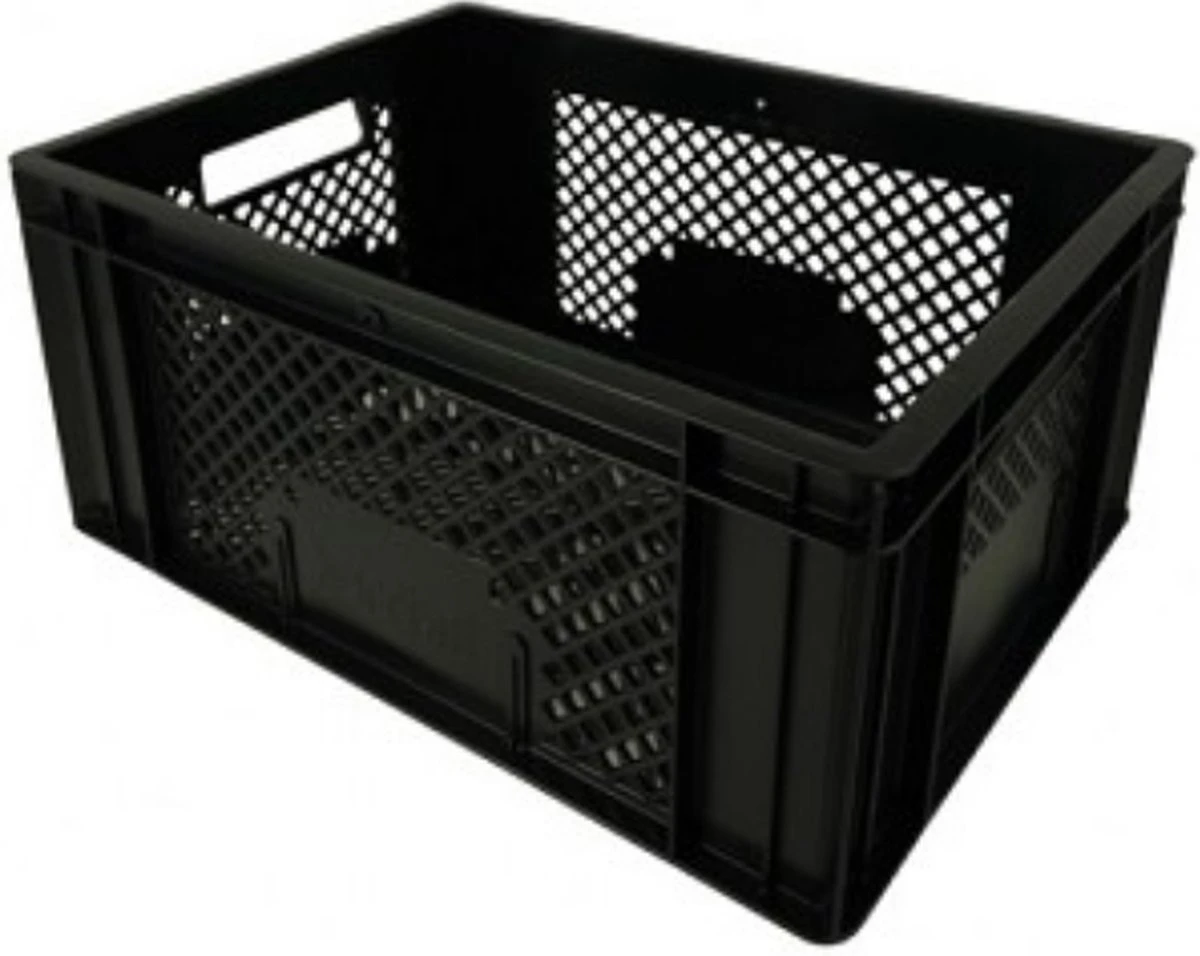 Hi-point Fietskrat Kunststof 18 Liter Zwart 2 Hi-point Fietskrat Kunststof 18 Liter Zwart - Afbeelding 2