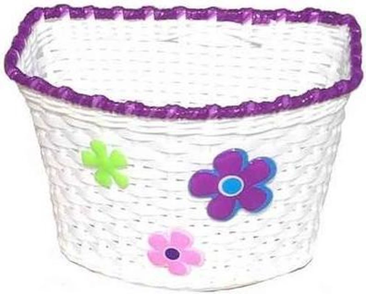 Fietsmandje Voor Kinderfiets - Wit 1 Fietsmandje Voor Kinderfiets - Wit